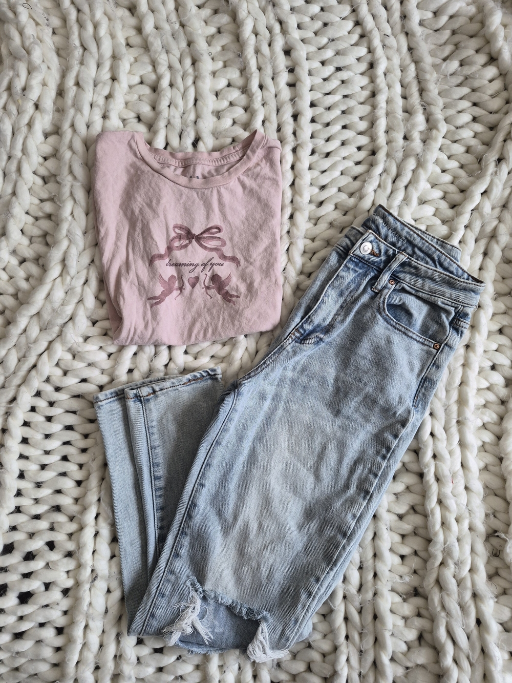 Back To School Fit Set- Boyfriend Jeans with Graphic Tee